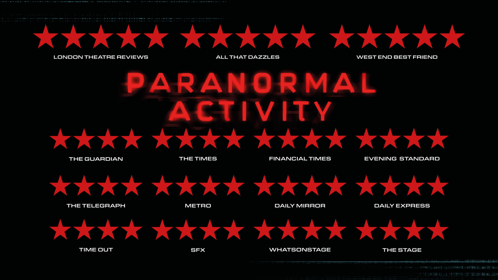 Paranormal Activity Tickets Ambassadors Theatre In London West End